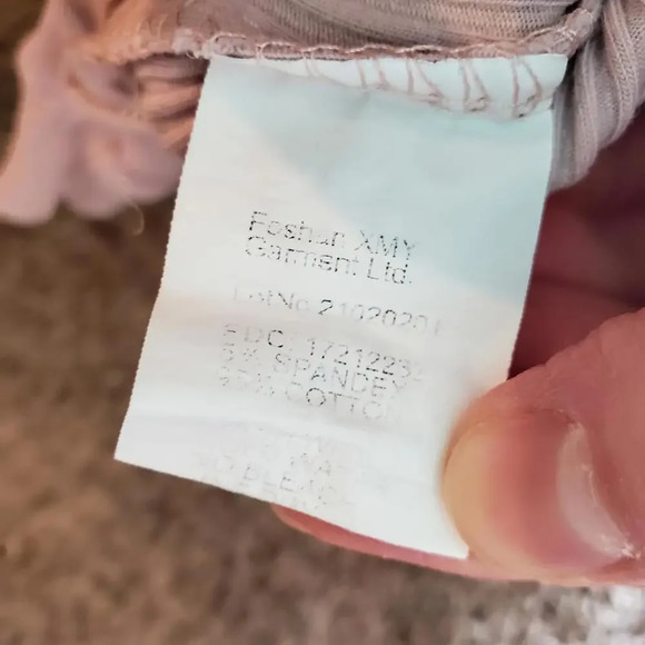 Mauve Baby Girl Ribbed Jumpsuit Romper Size 3-6 Months GUC - Picture 3 of 8